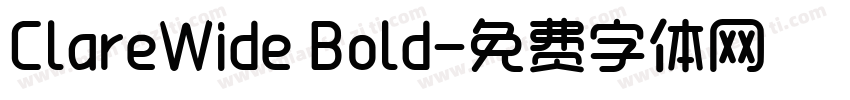 ClareWide Bold字体转换